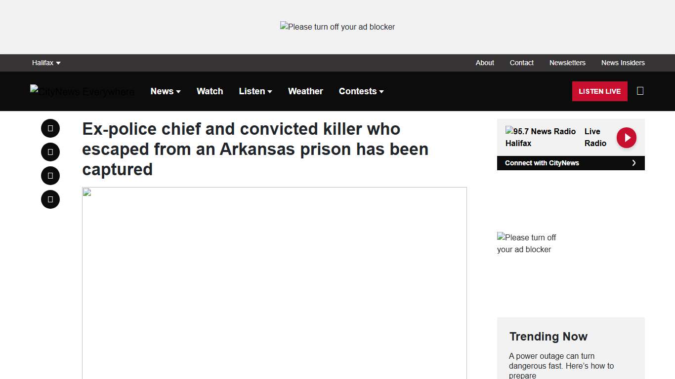 Ex-police chief and convicted killer who escaped from an Arkansas prison has been captured